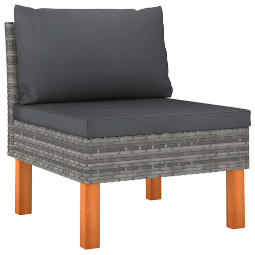Vidaxl gray rattan middle - vidaxl,