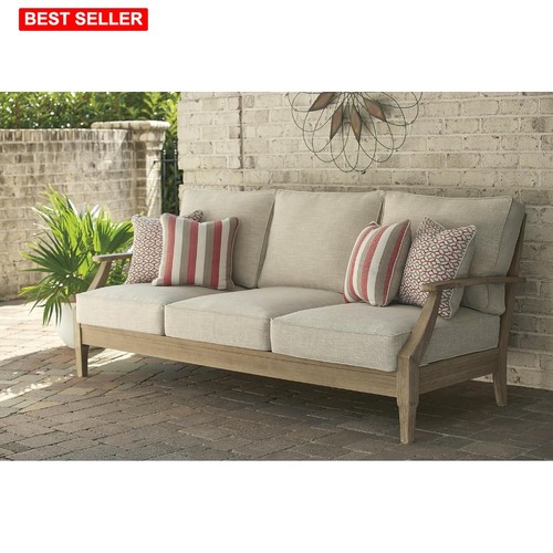 Outdoor sofa eucalyptus wood - sofa,